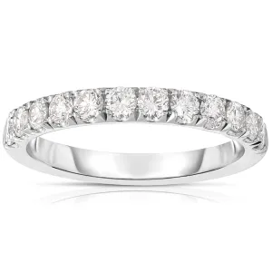 1/2 Way Split Prong Diamond Band