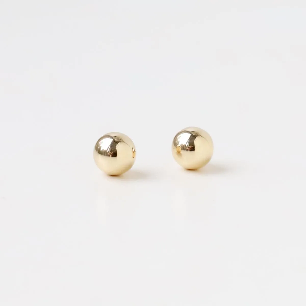 14k Gold 6mm Ball Post Earring