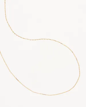 14k Solid Gold 16" Signature Chain Necklace