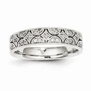 14k White Gold & Diamond Ring