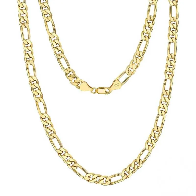 3.3mm Figaro Chain in 18k Vermail