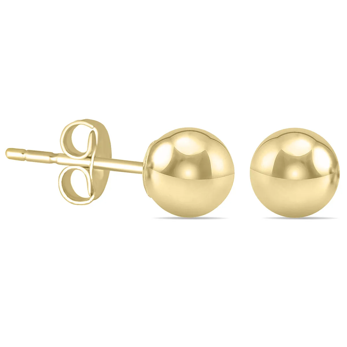 4Mm 14K Yellow Gold Filled Round Ball Earrings