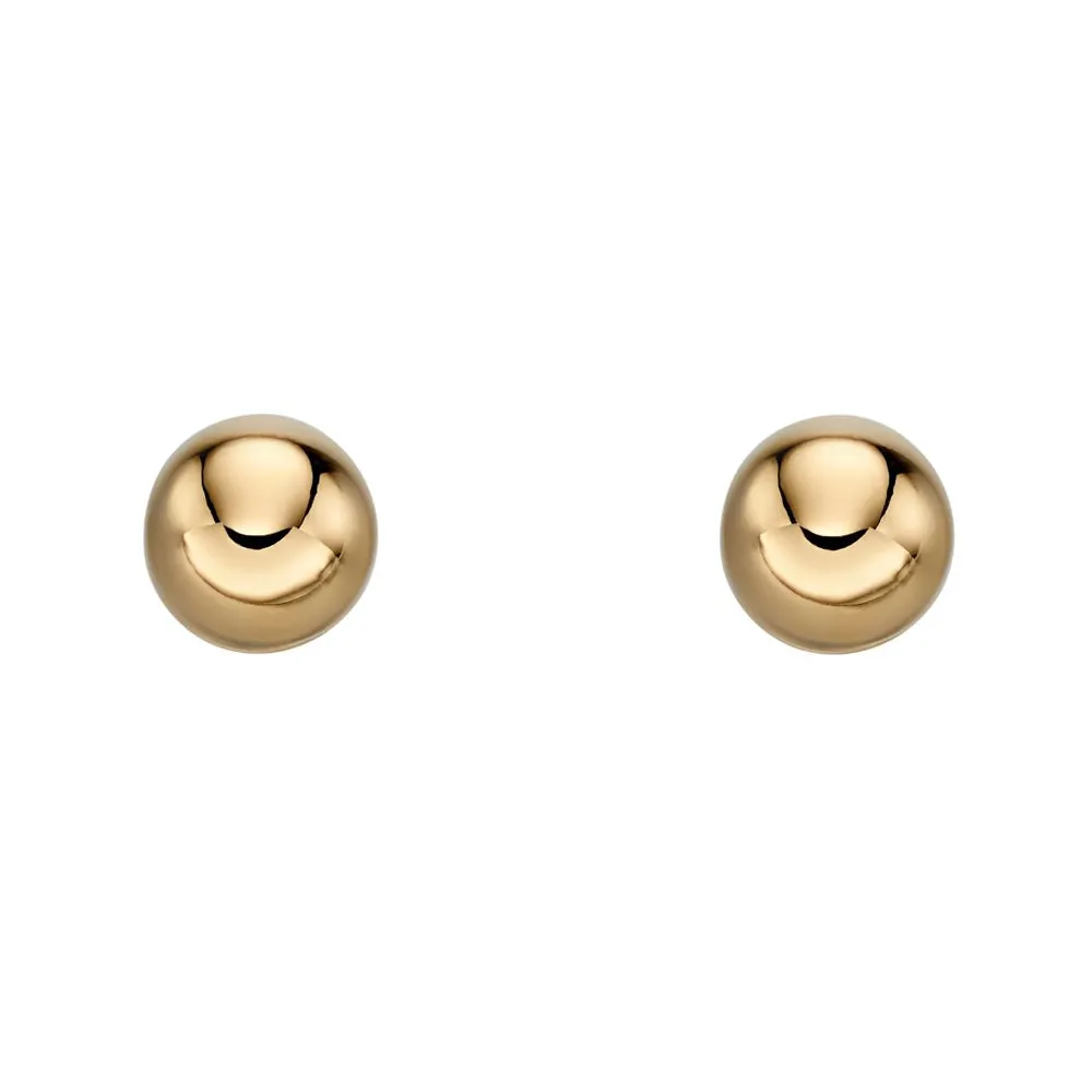 9ct Yellow Gold 4mm Ball Stud Earrings GE2209