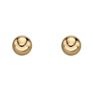 9ct Yellow Gold 4mm Ball Stud Earrings GE2209