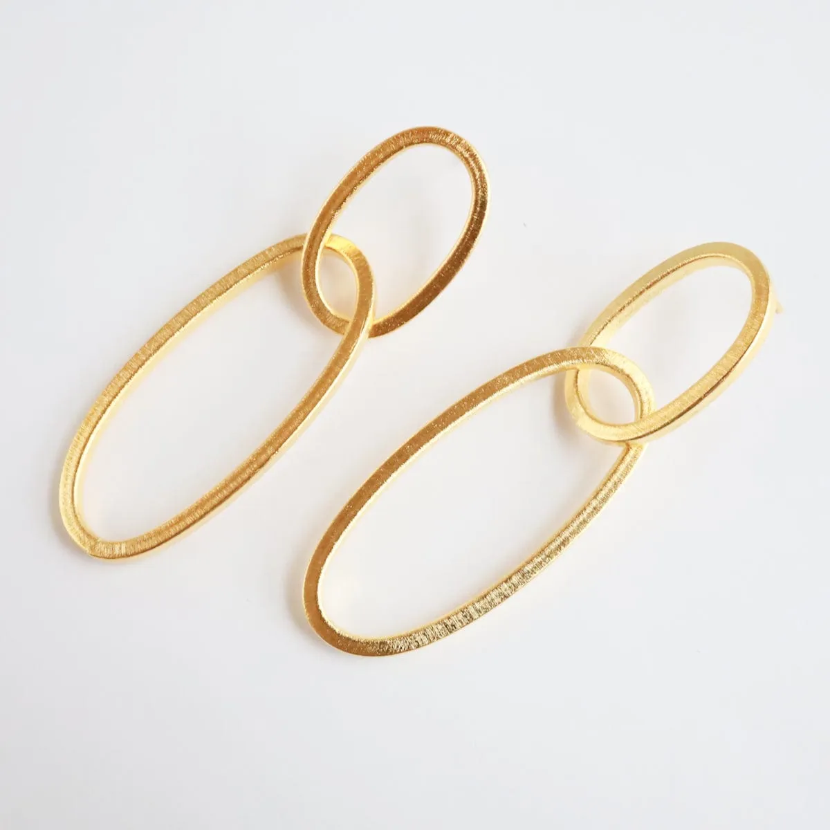 Adelise Long Oval Link Earrings