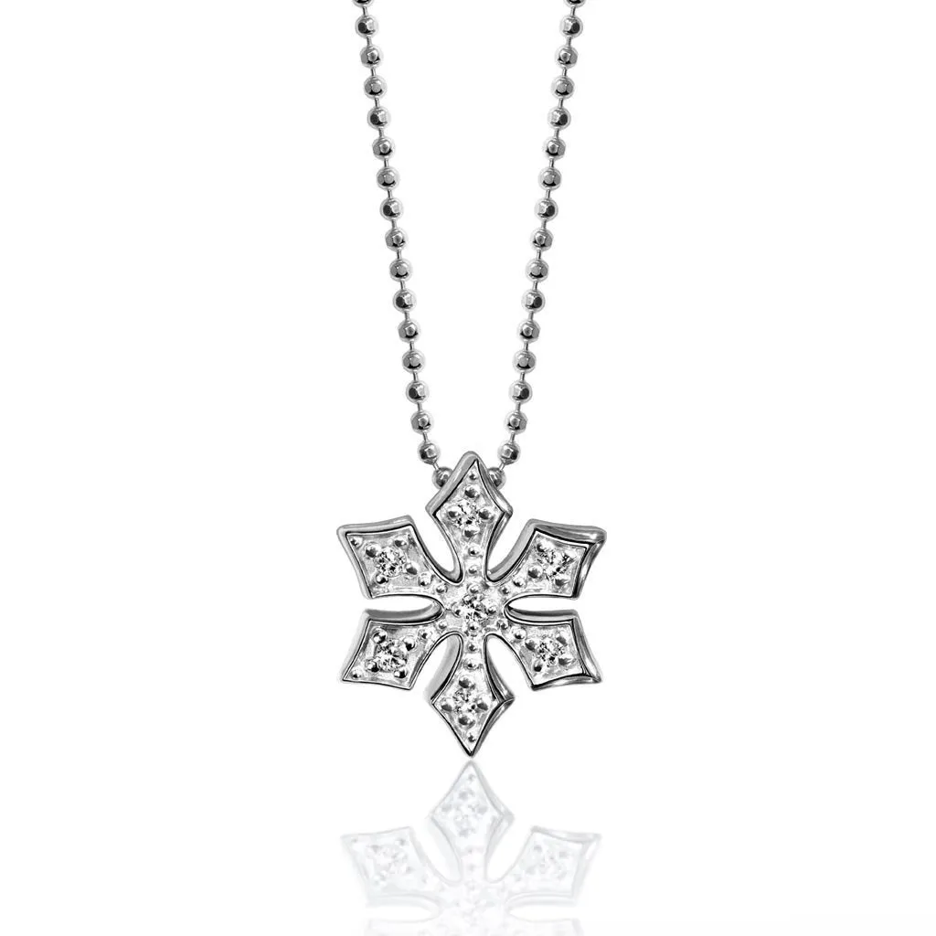 Alex Woo Seasons Snowflake Charm Necklace