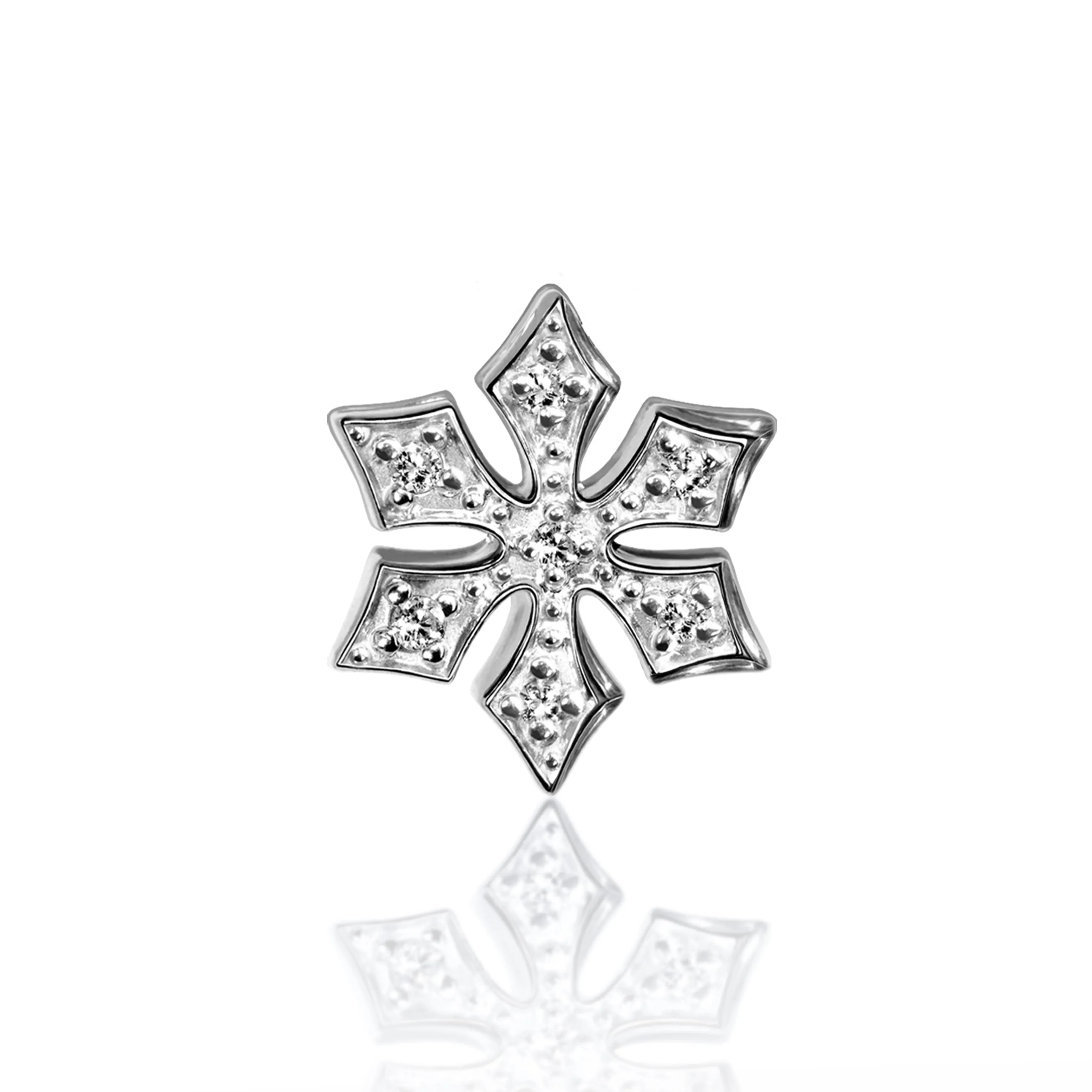 Alex Woo Seasons Snowflake Charm Necklace