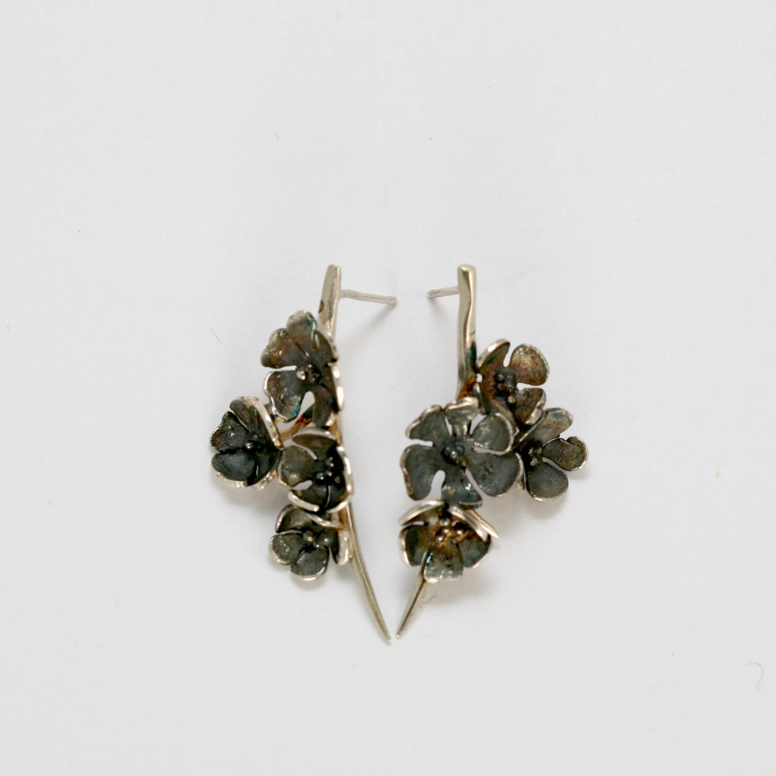 Apple Blossom Medium Stud Earrings Flower Jewellery