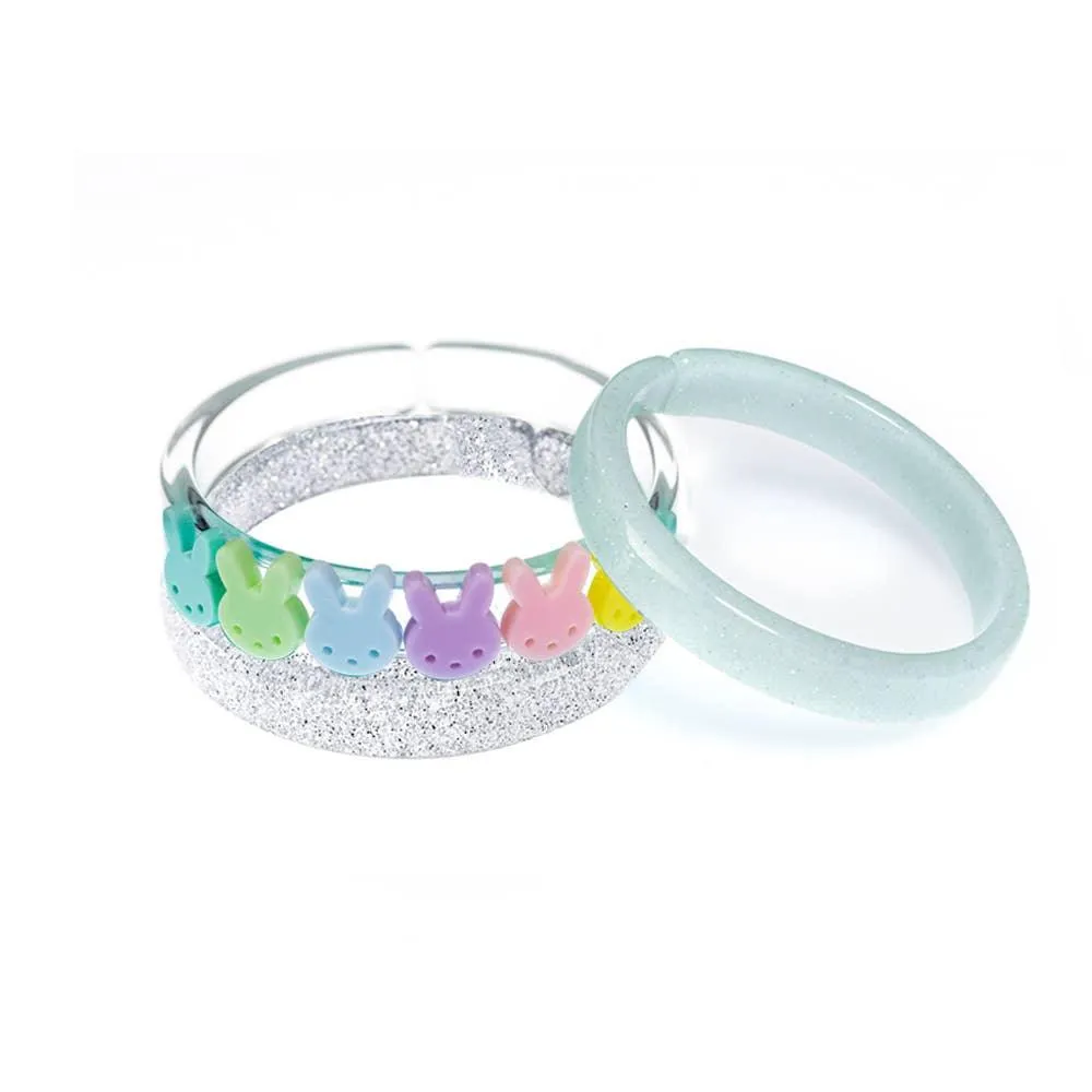 Bangle Set | Colorful Pastel Bunnies  - Set /3 | Lilies and Roses NY