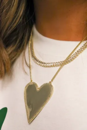 BIG LOVE GOLD NECKLACE