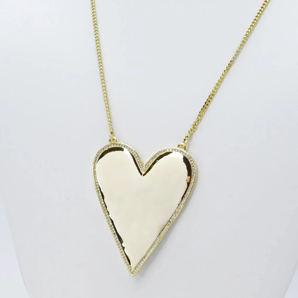 BIG LOVE GOLD NECKLACE