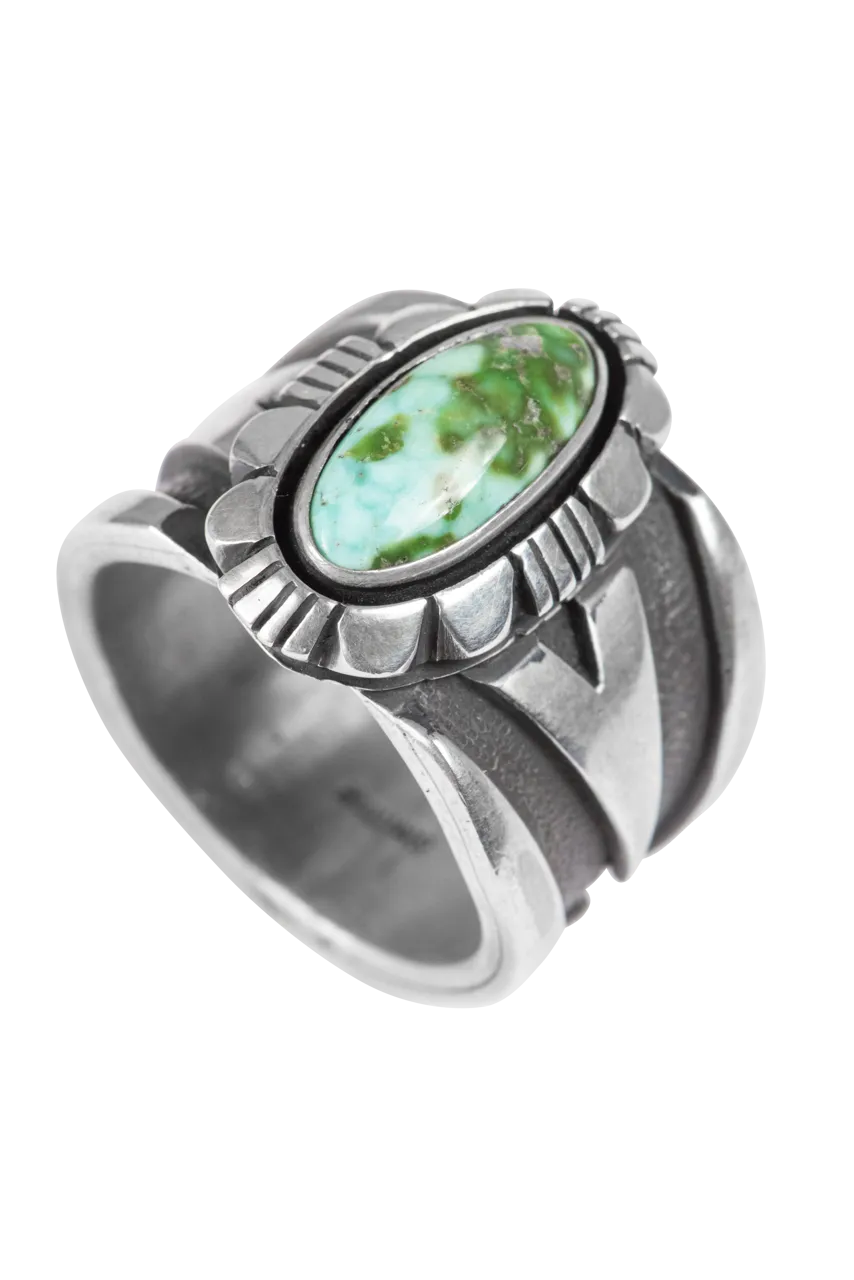 Carico Lake Turquoise Silver Ring