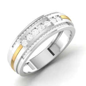 Charming Natural Diamond Wedding Band