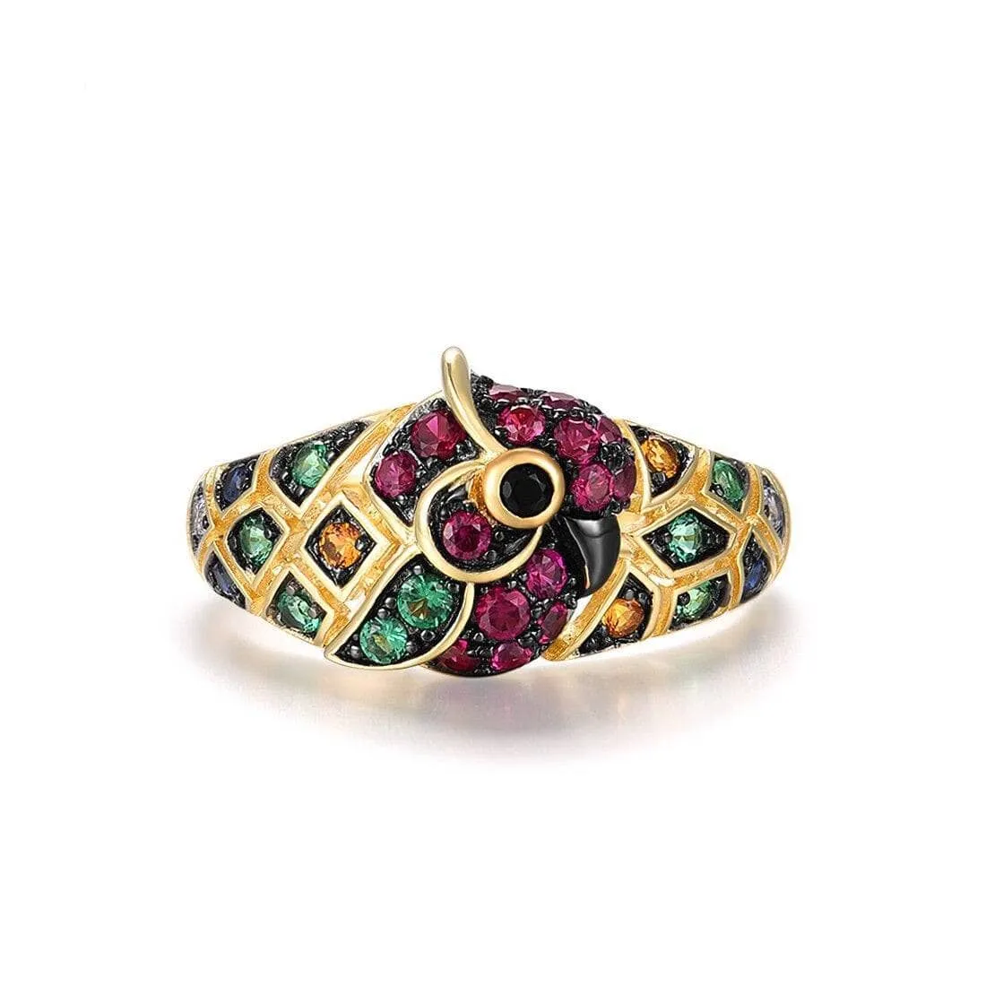 Colorful Parrot Ring