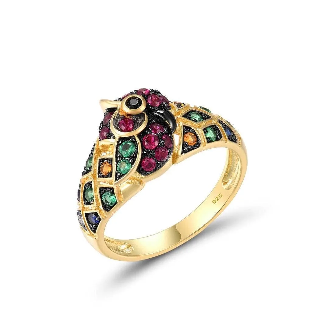 Colorful Parrot Ring