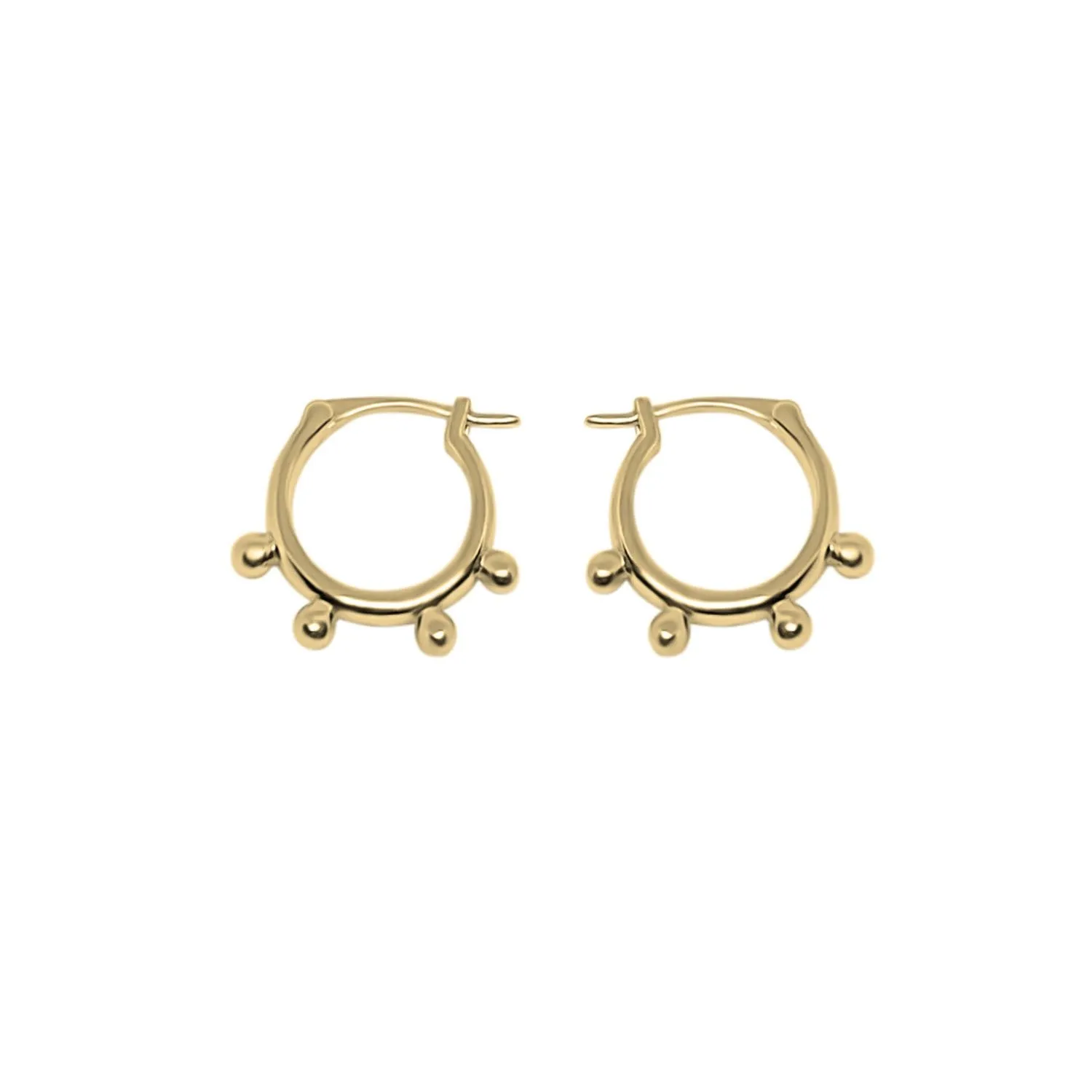 Dotted Hoops Earrings