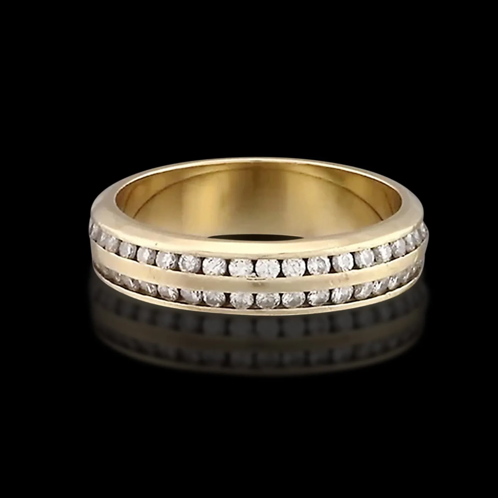 Double Row Diamond Eternity Band