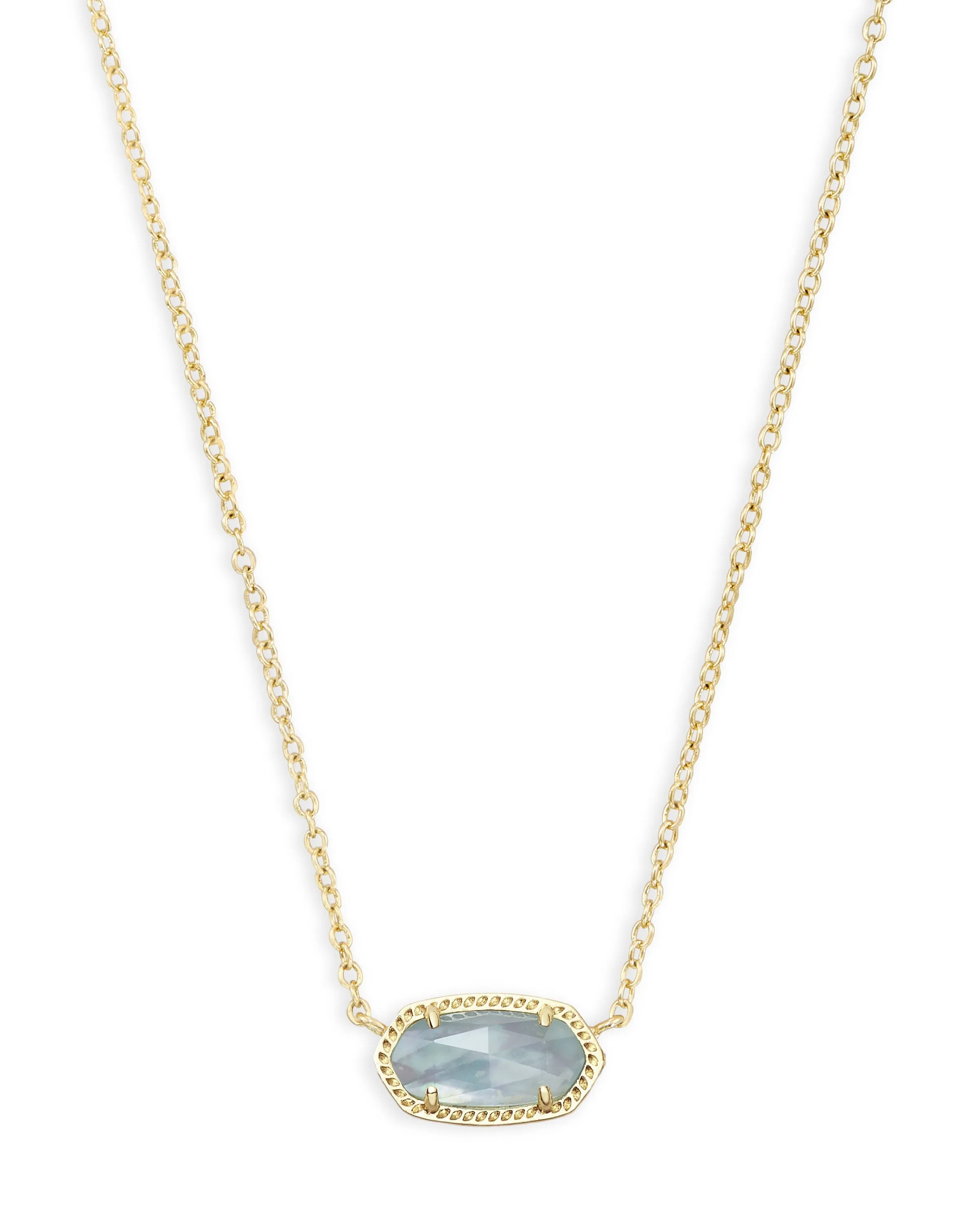 Elisa Gold - Light Blue Illusion Necklace