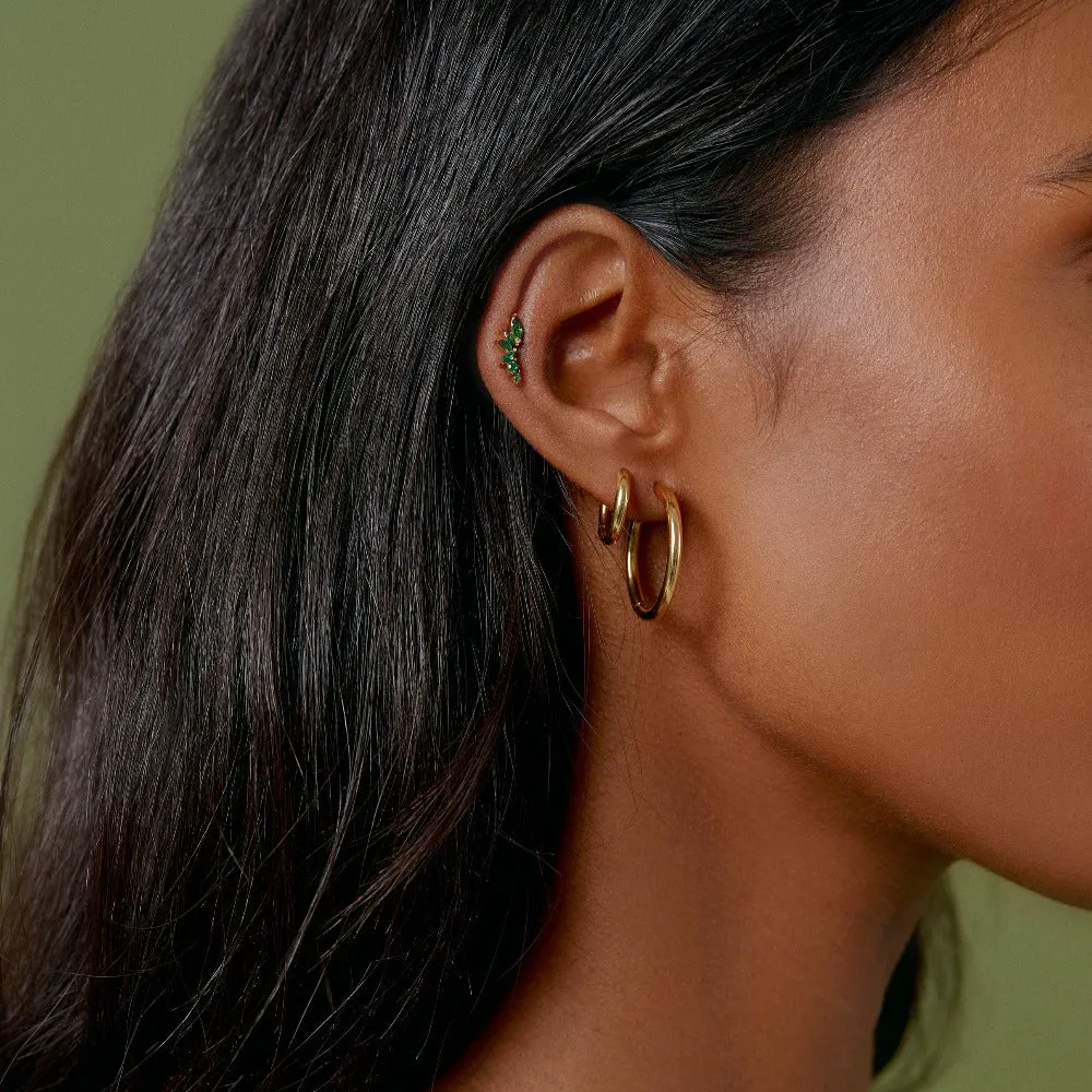 Everyday Elevated Hoop Earrings - Gold