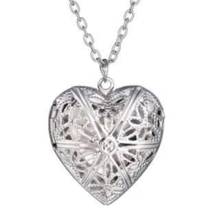 Expressions of Love Heart Locket Necklace for Women