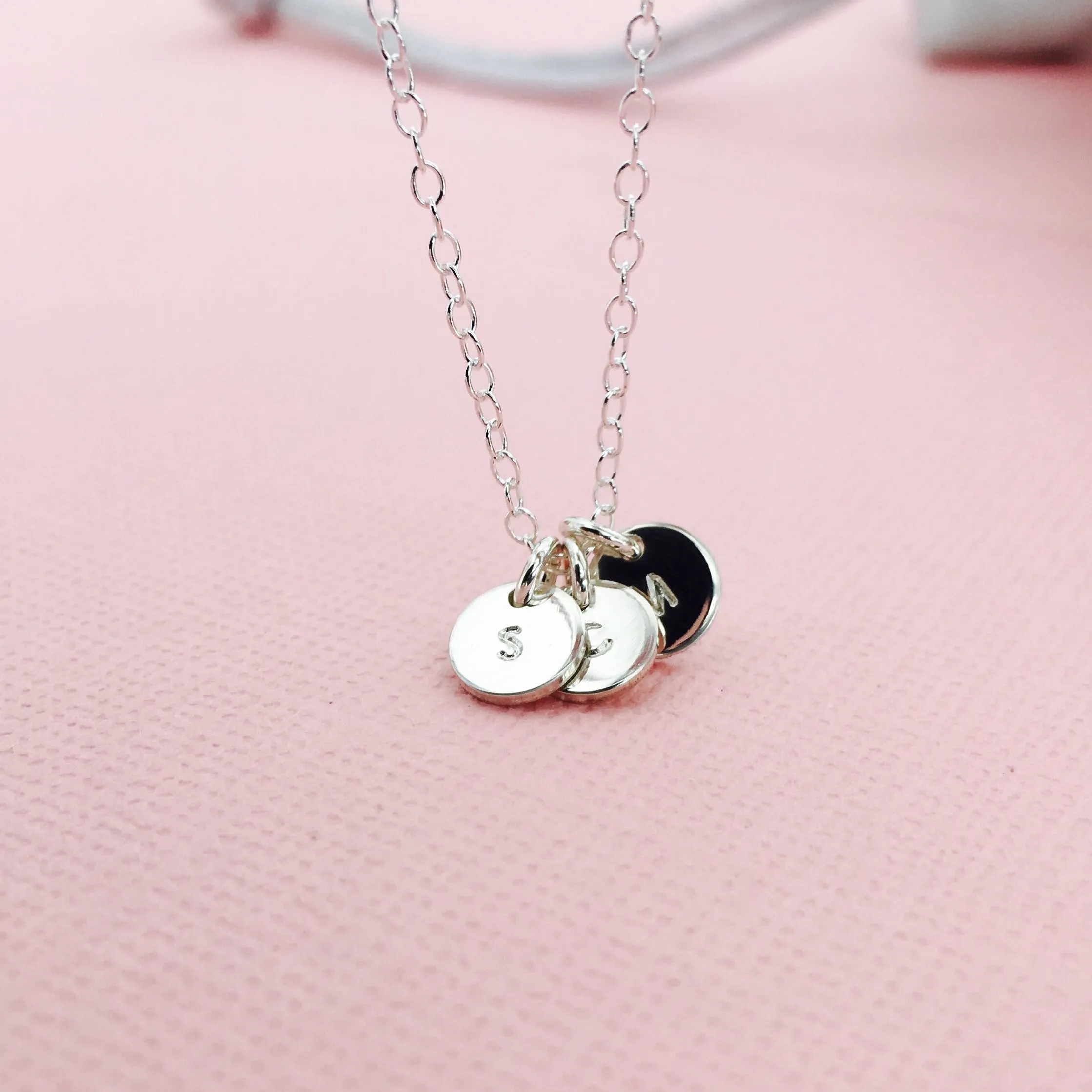 Florence • Tiny Pendant Necklace • Choose Number of Pendants