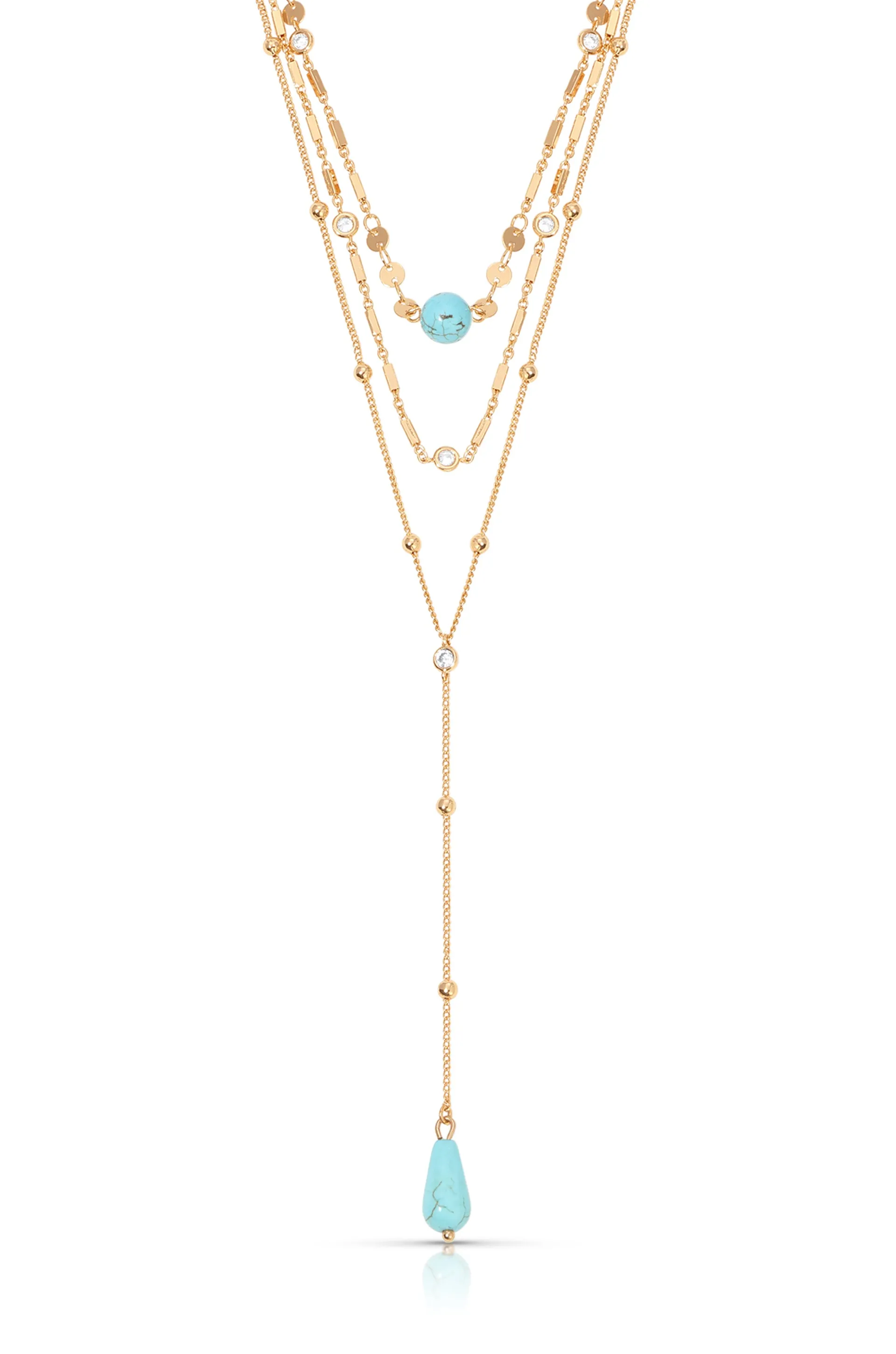 Forever Falling Turquoise Lariat