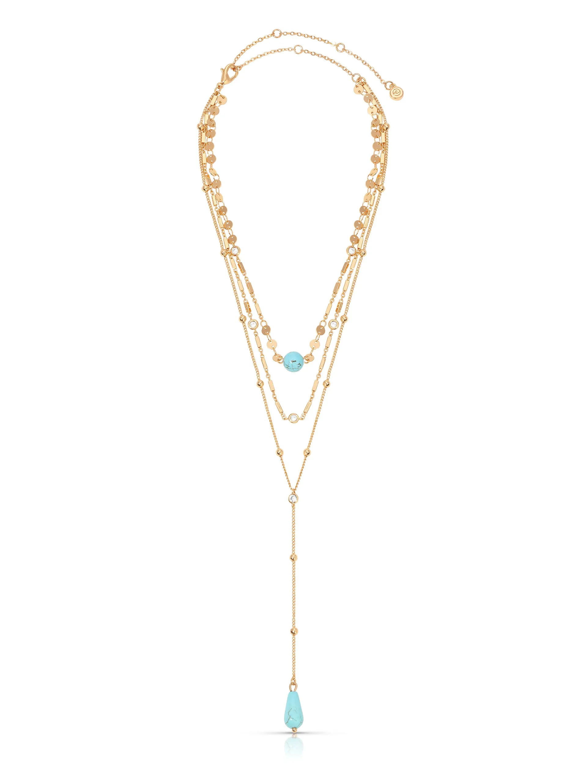 Forever Falling Turquoise Lariat