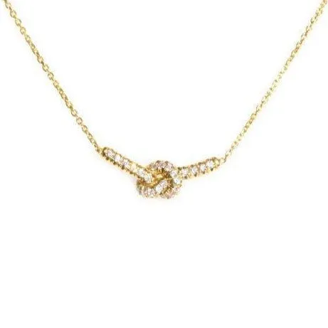 Forget Me Knot Diamond Necklace ♥