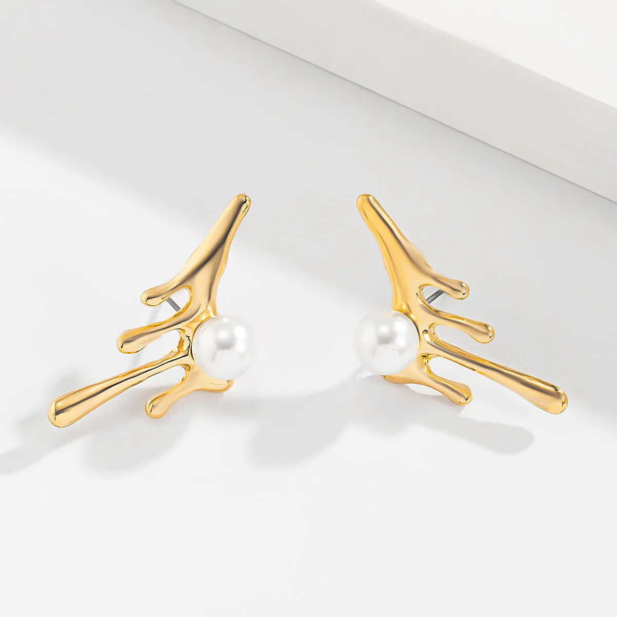 Geometric Design Simple Irregular Earrings