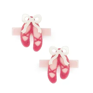 Girls Clip | Ballet Slipper Vintage Pink | Lilies and Roses NY