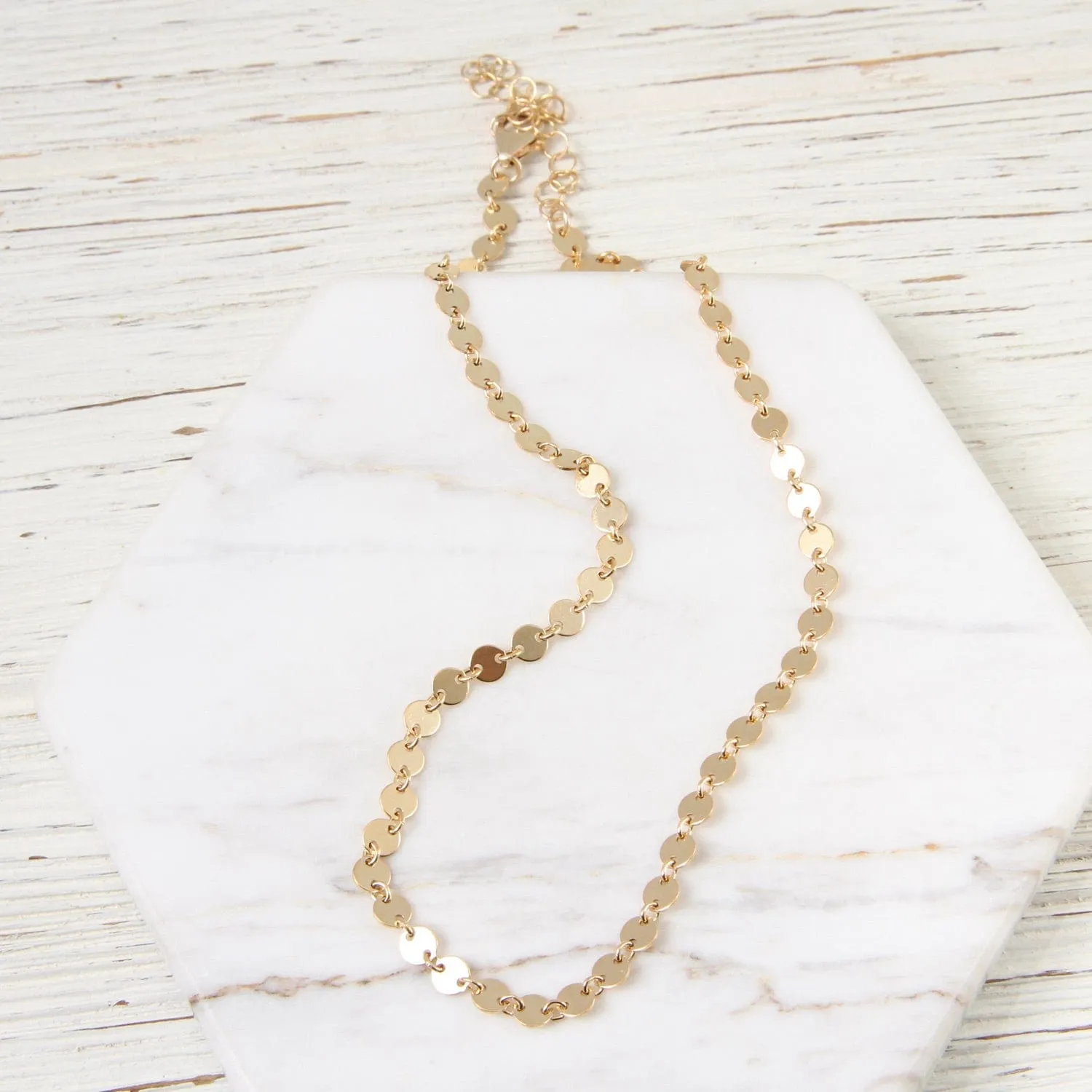 Gold Filled Disc Choker