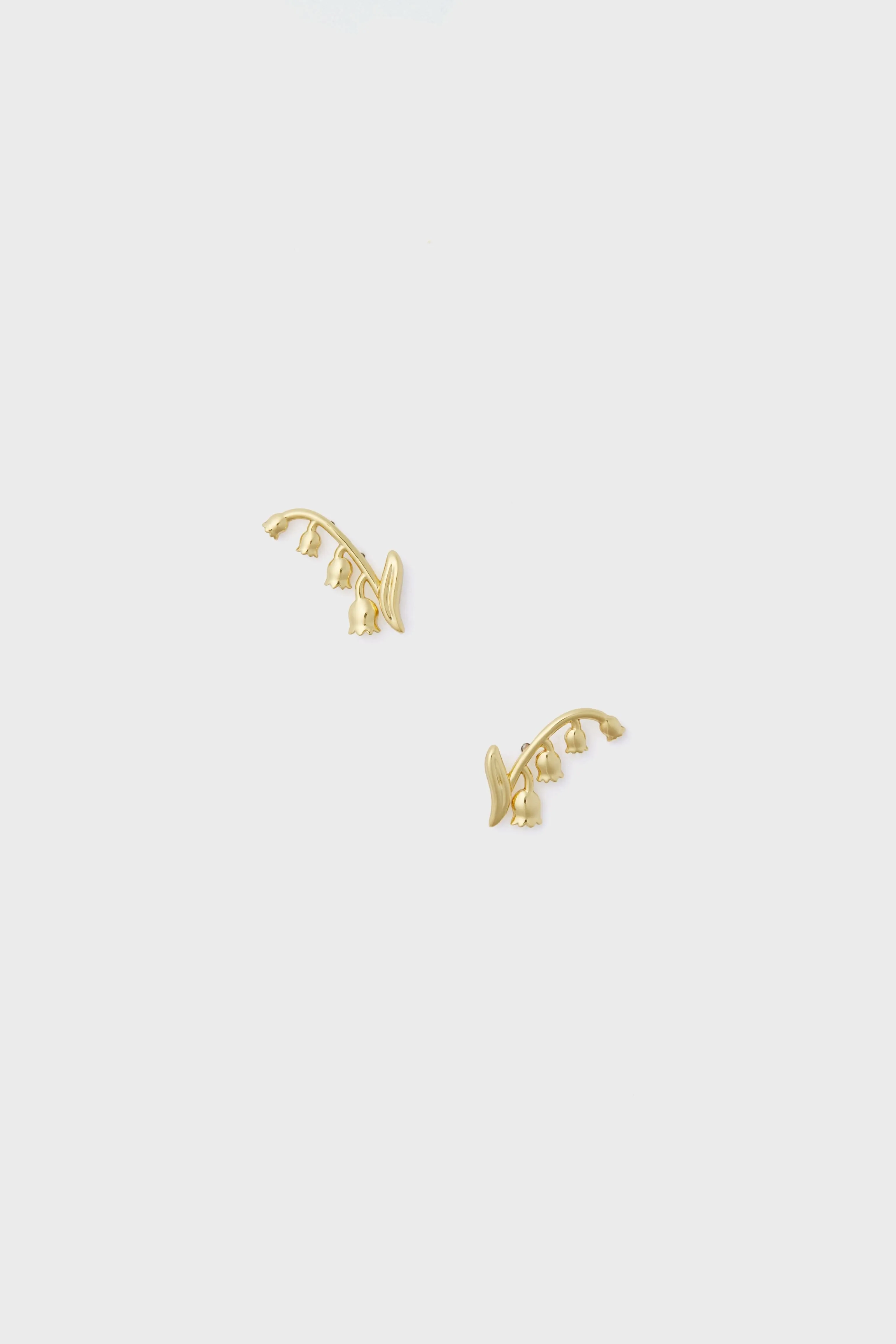 Gold Lily of the Valley Climber Studs