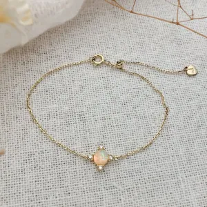 Gold Lyra Opal Bracelet