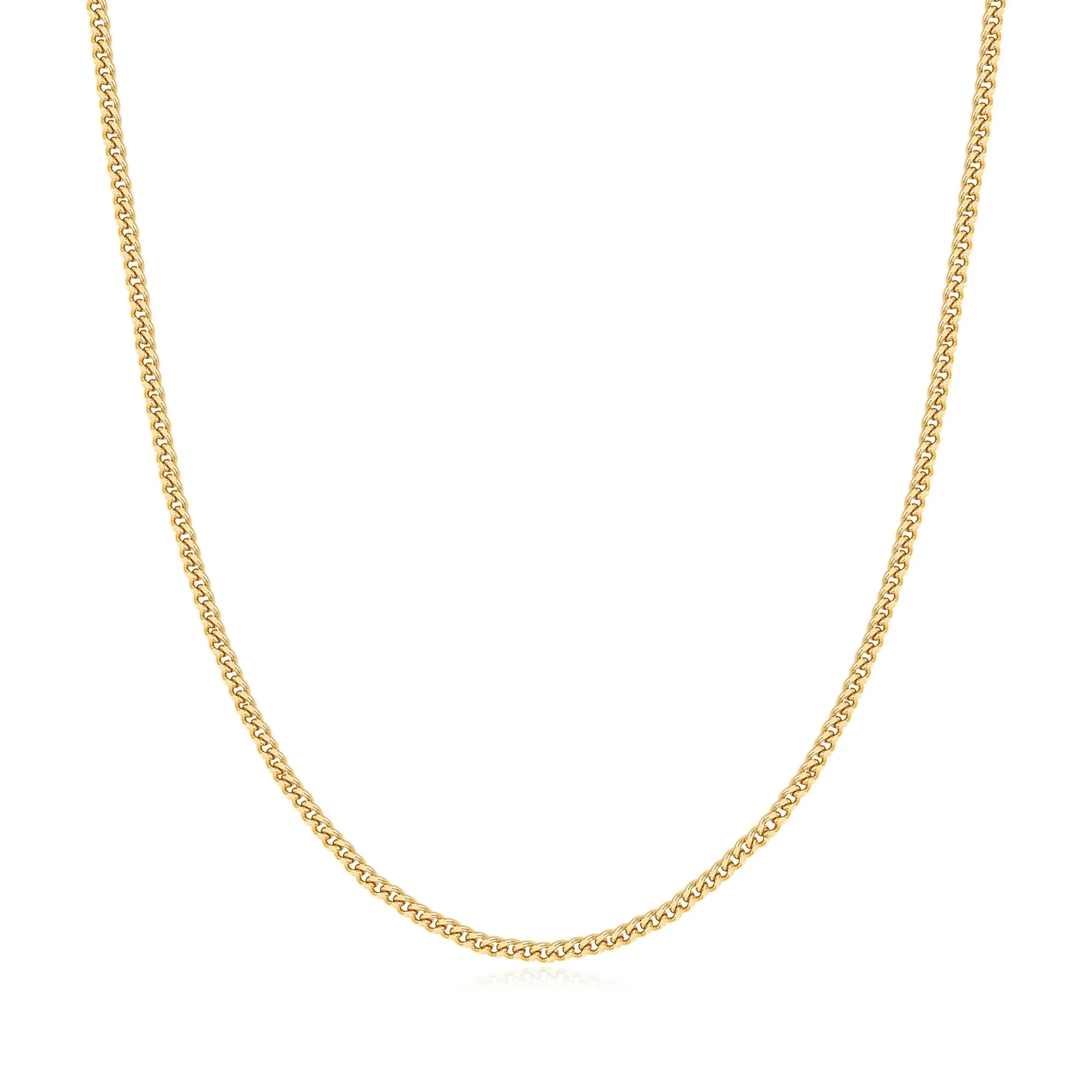 Gold Shiny Curb Necklace