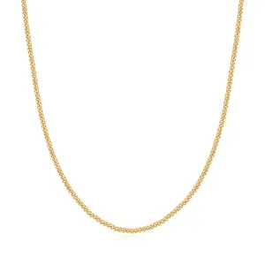 Gold Shiny Curb Necklace