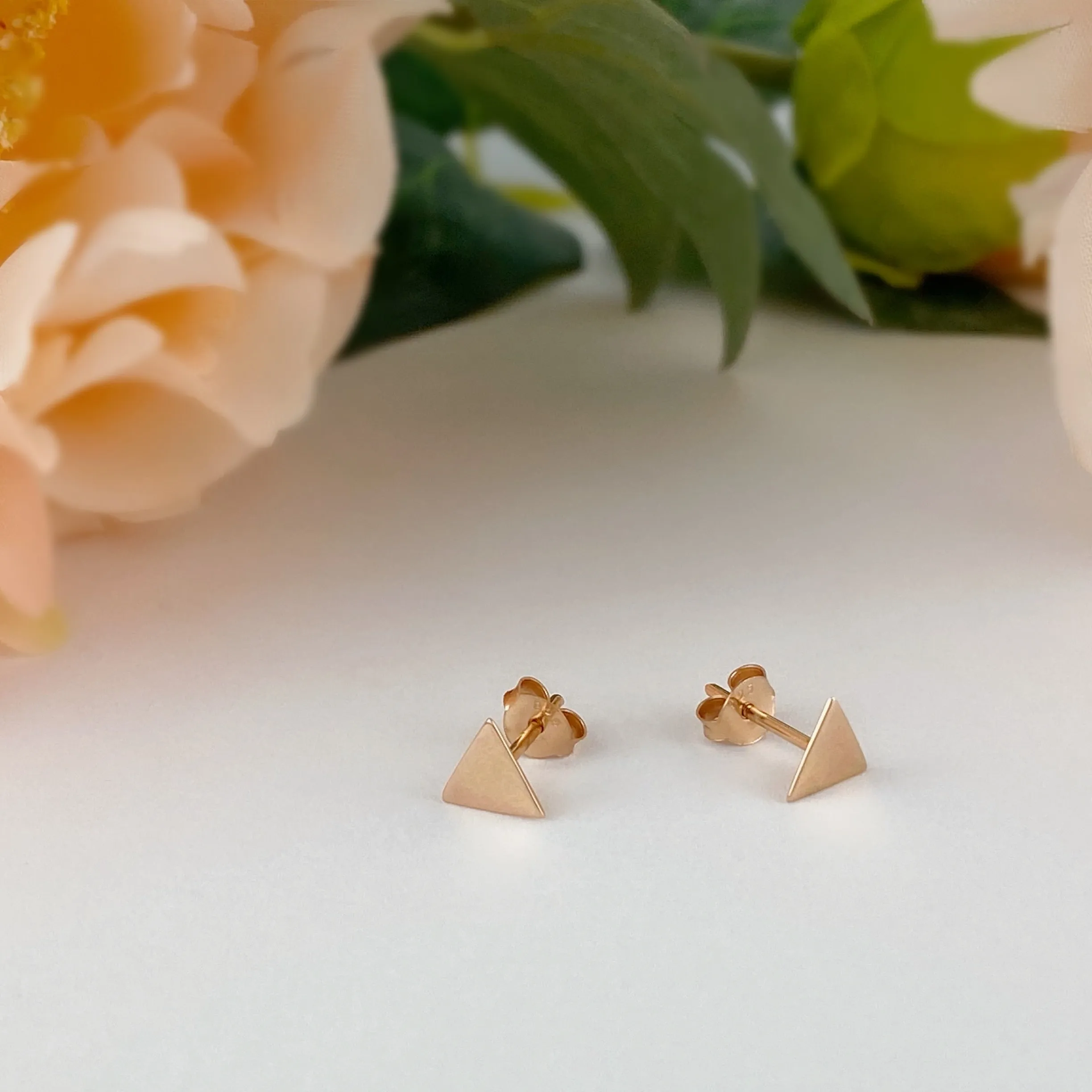 Golden Pyramid Earrings - VE612