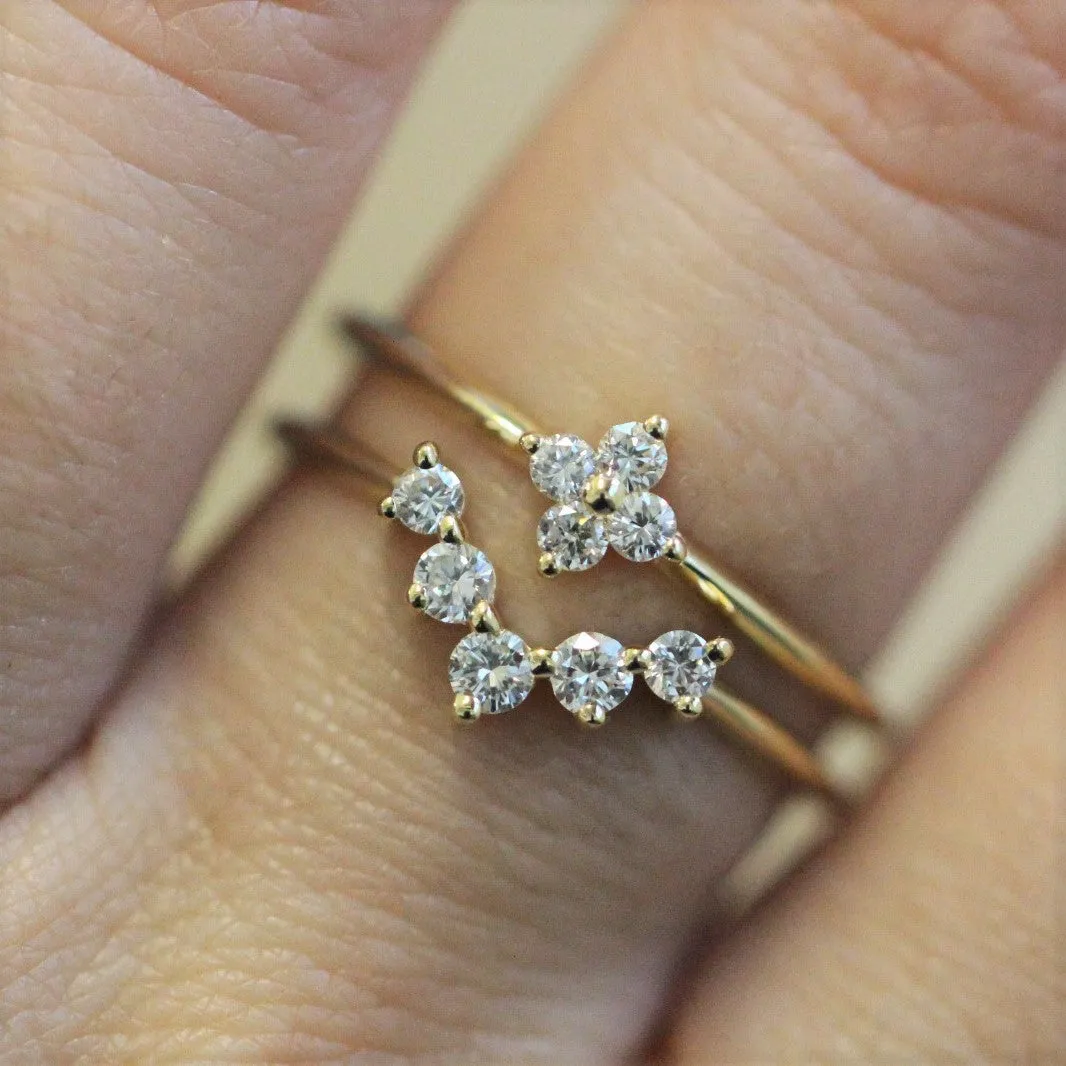 Harmon ring With White Diamonds