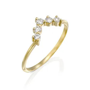 Harmon ring With White Diamonds