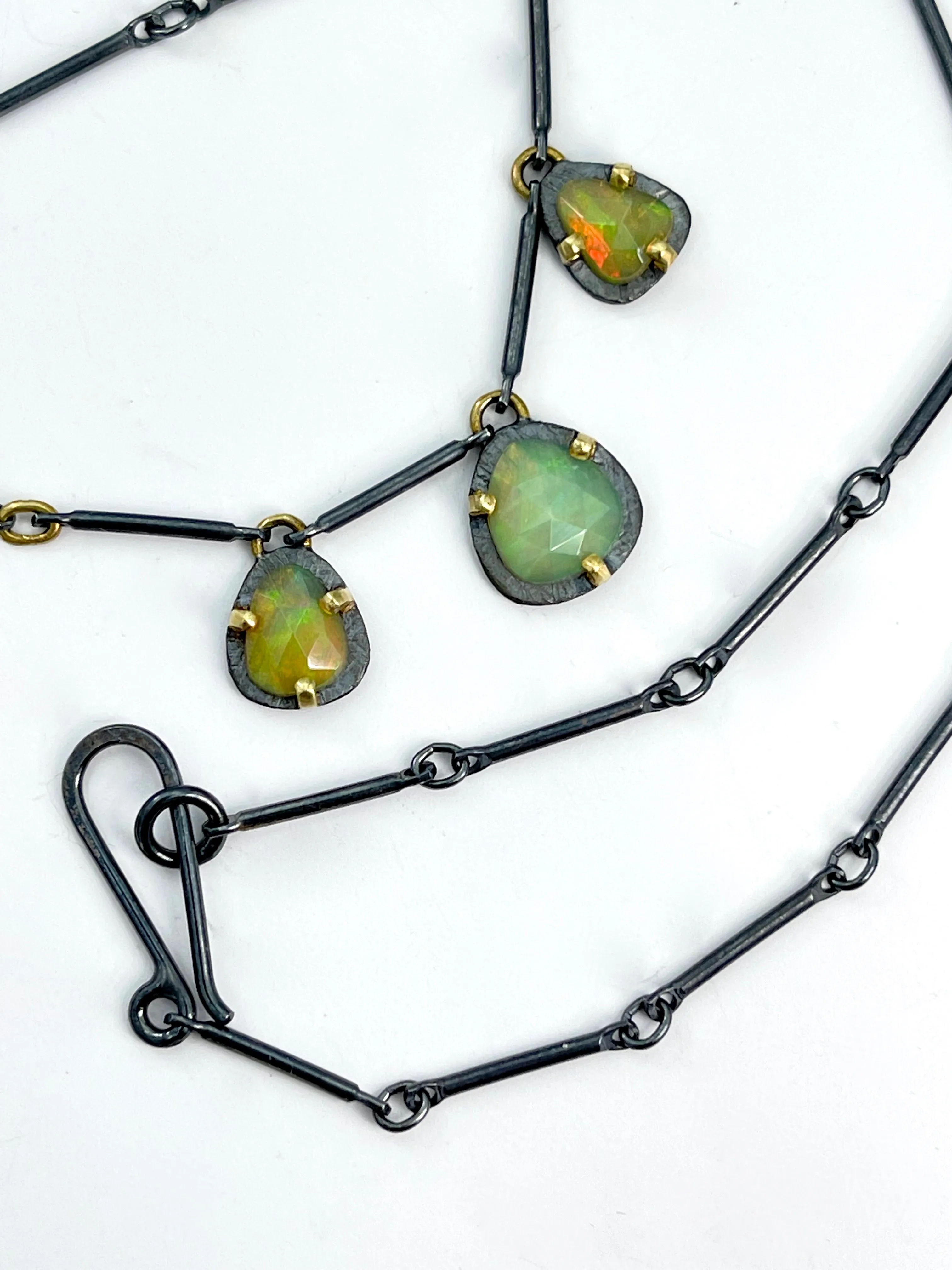 Heather Guidero Triple Carved Opal Necklace