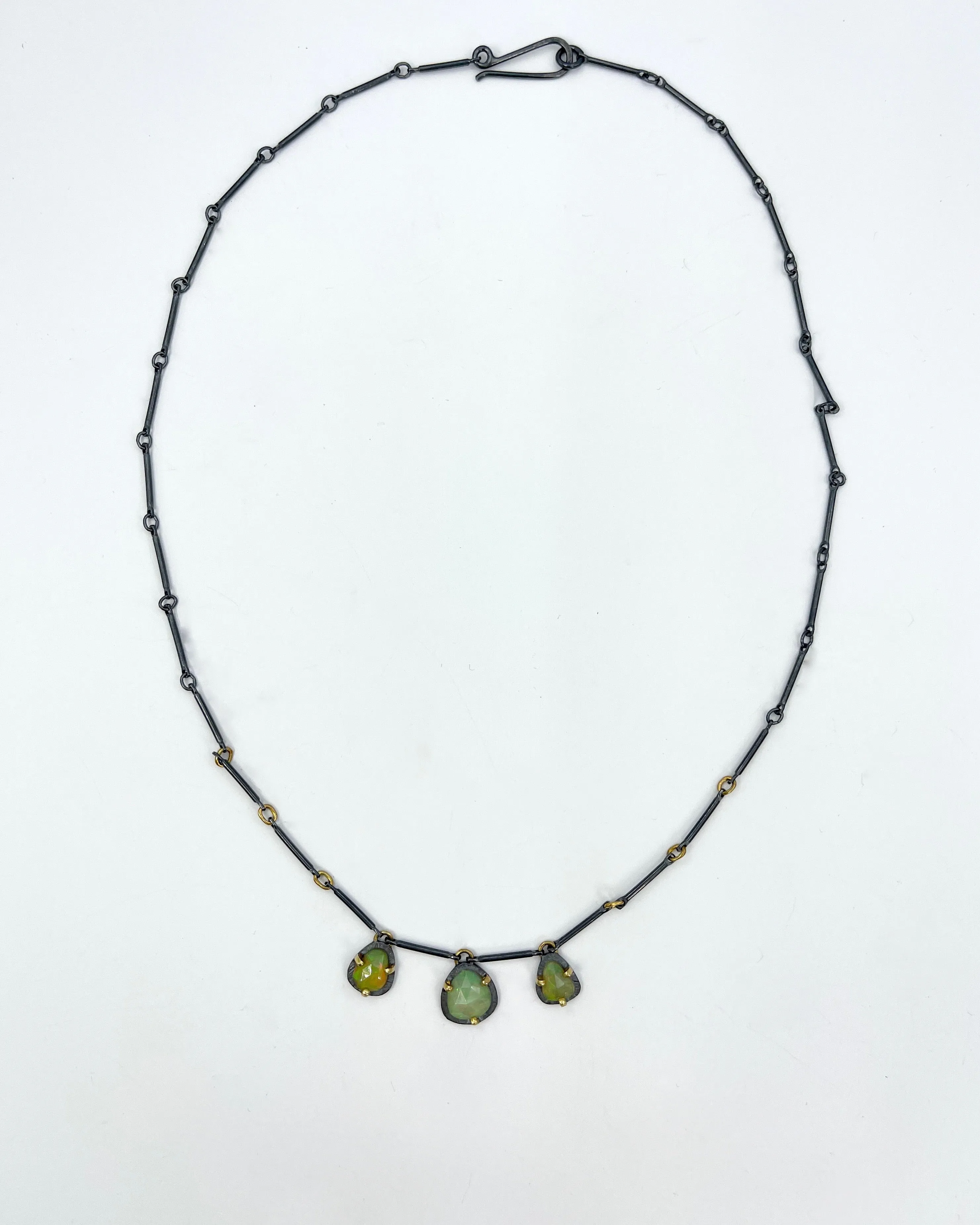 Heather Guidero Triple Carved Opal Necklace