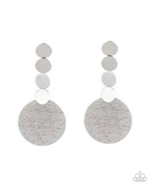 Idolized Ilumination - Silver Earrings - Paparazzi Accessories