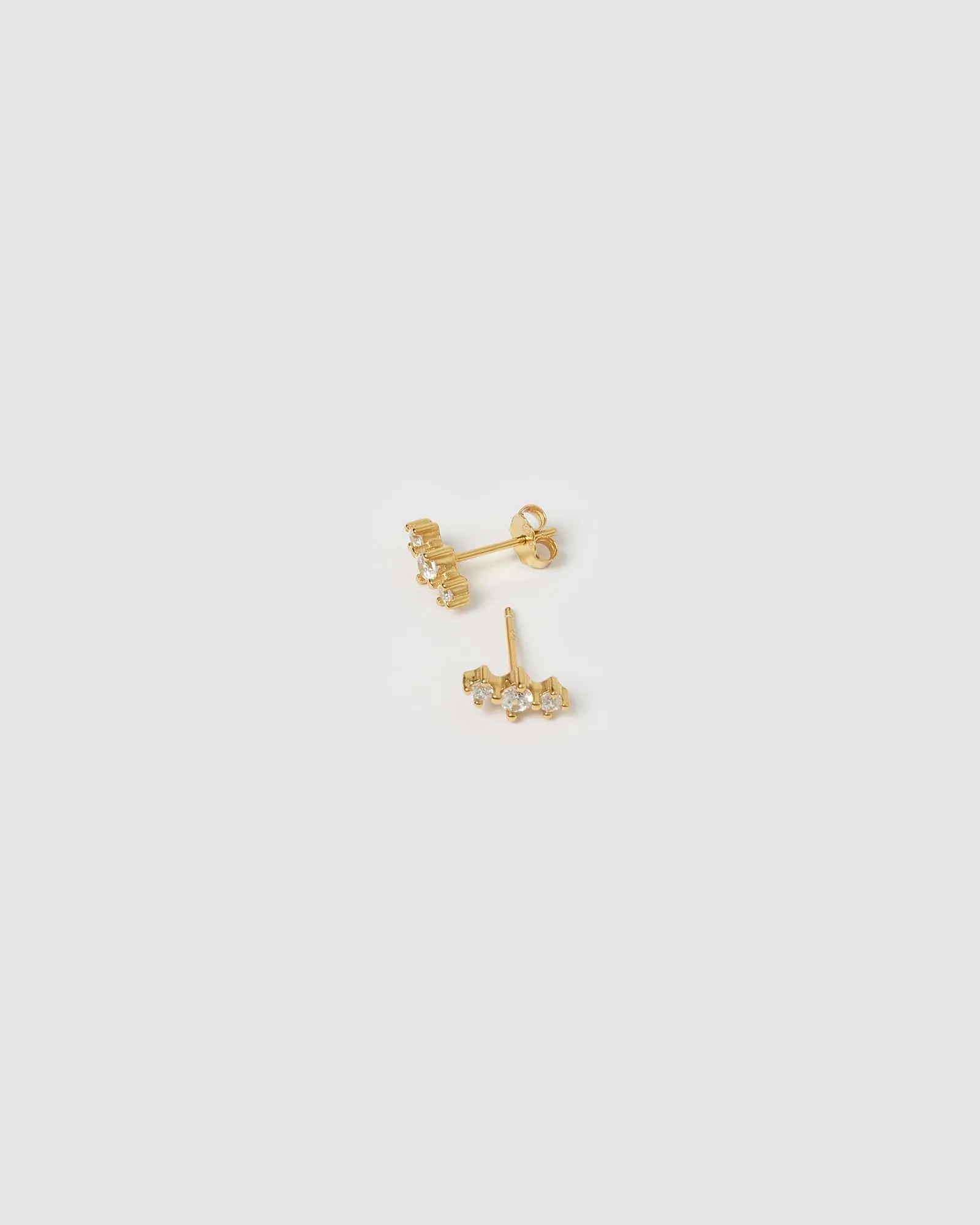 Izoa Natasha Stud Earrings Gold