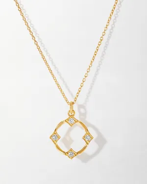 Kite Diamond Necklace - Yellow Gold