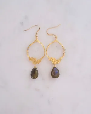 Labradorite Chandelier Earrings