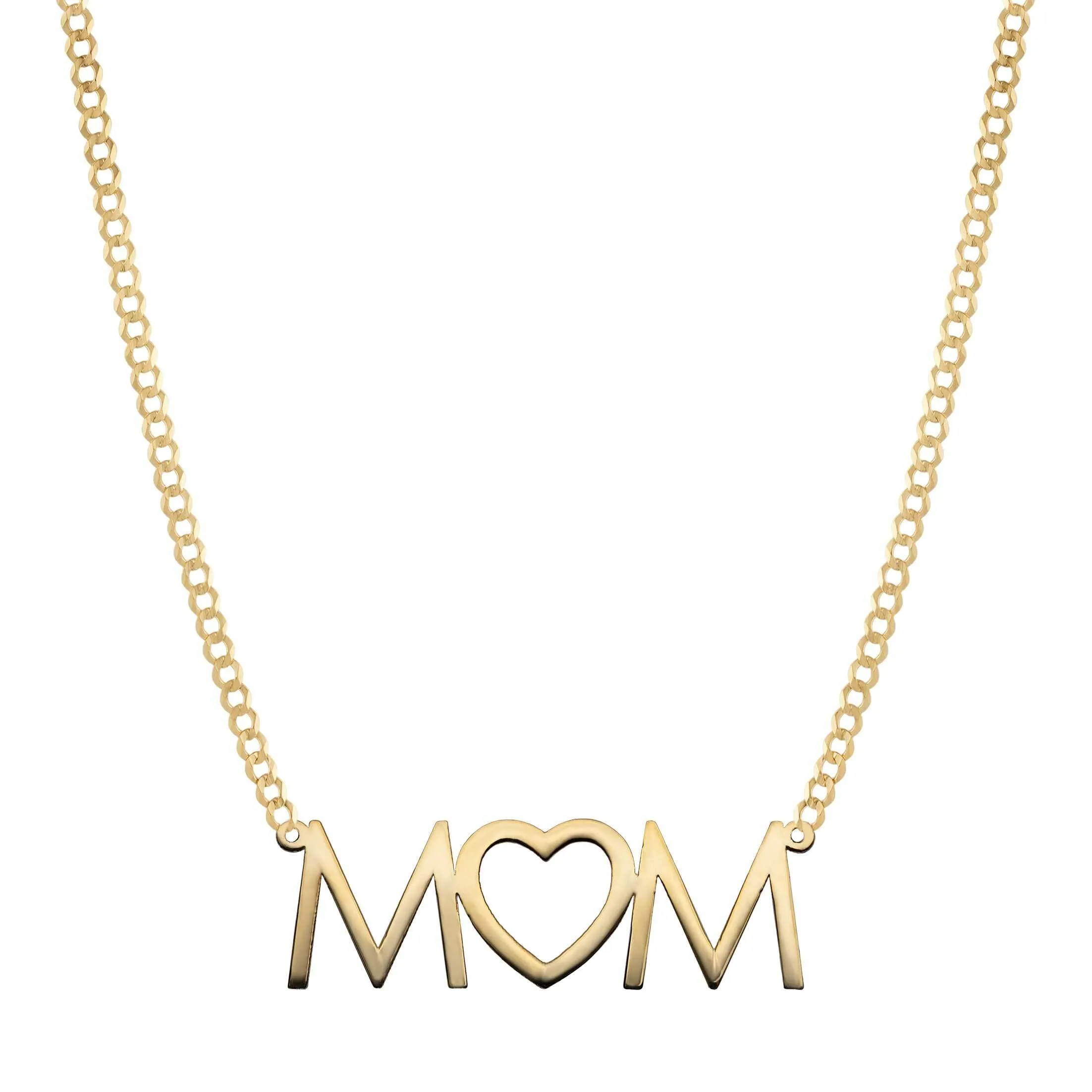 Ladies Initials Heart Diamond Necklace 0.25ct 14K Gold - Style 134