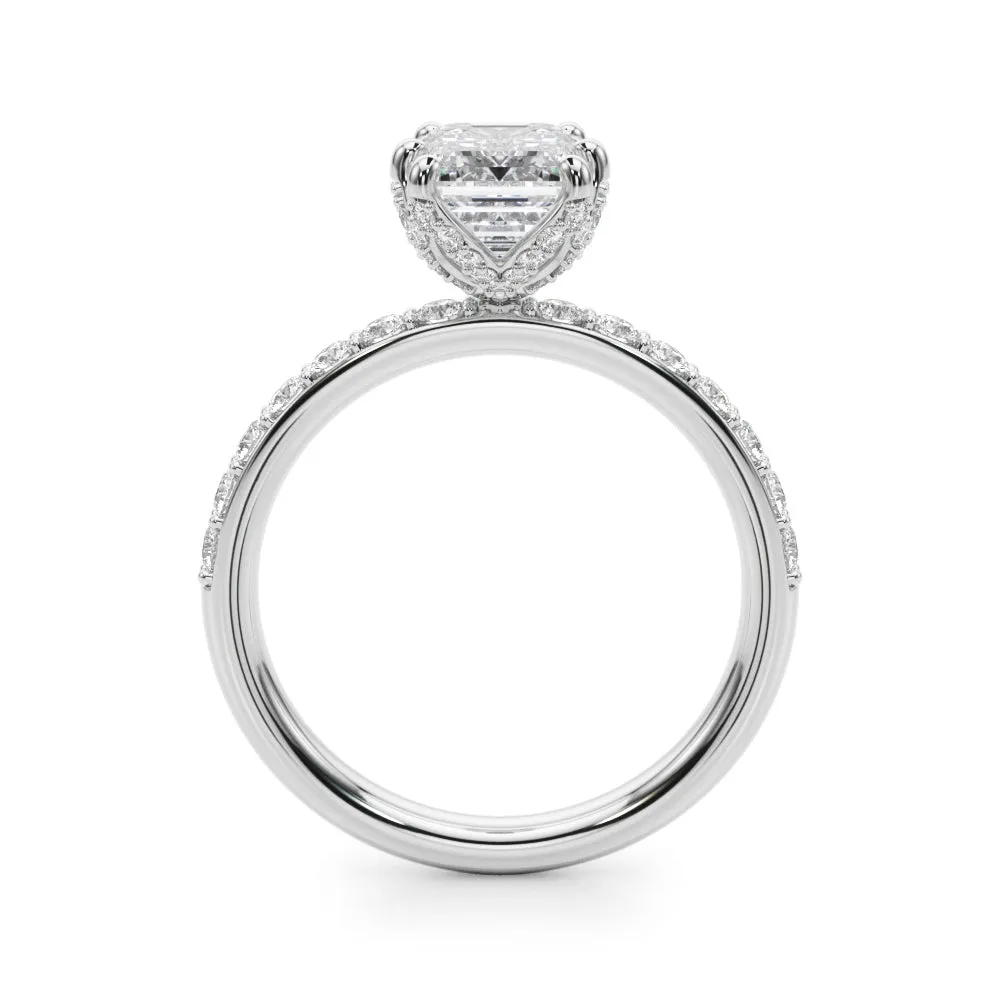 Ladies Sidestone Engagement Ring 51331