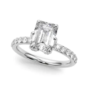 Ladies Sidestone Engagement Ring 51331