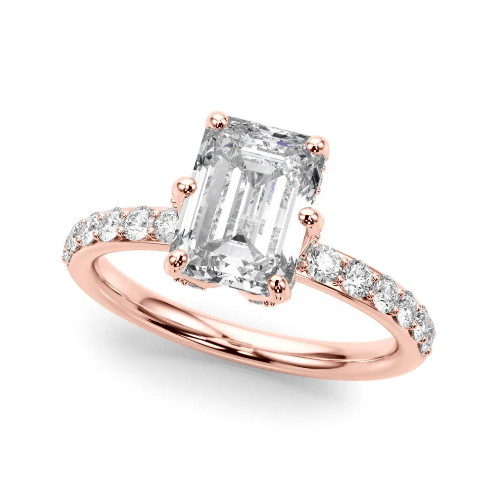 Ladies Sidestone Engagement Ring 51331