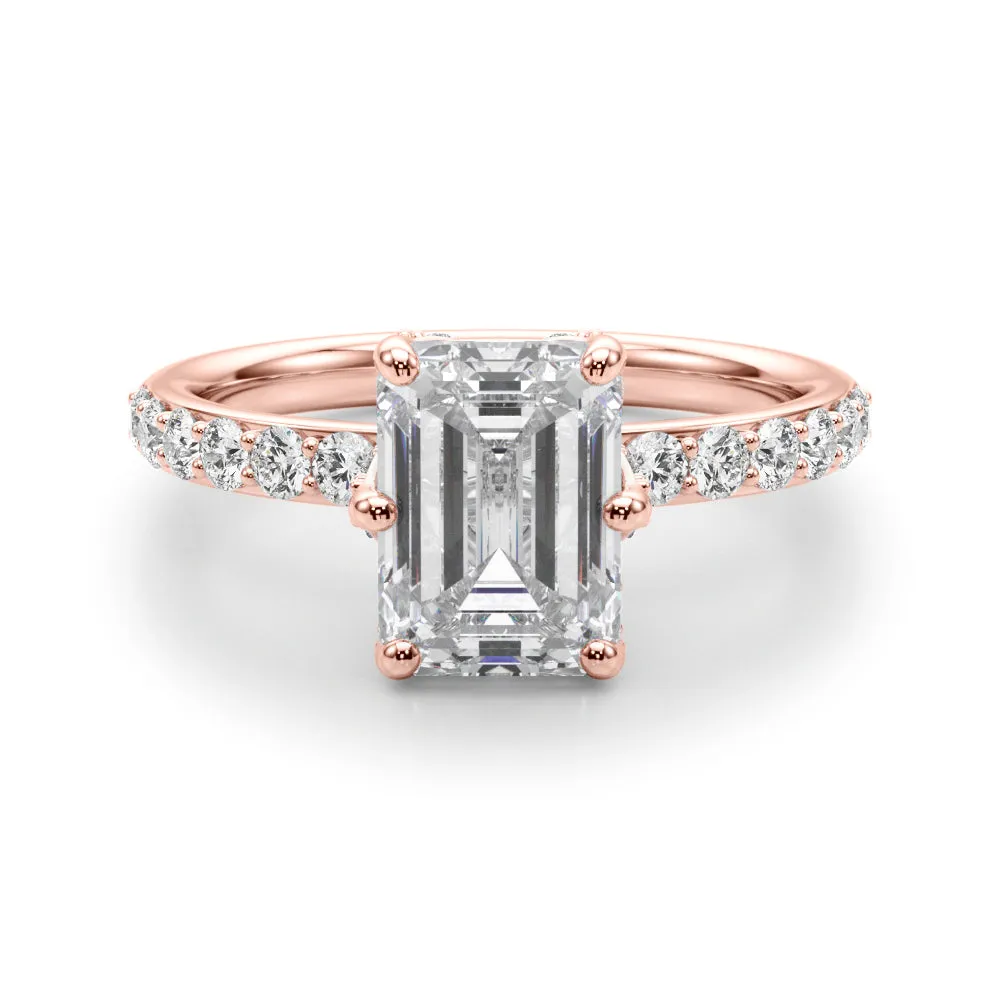 Ladies Sidestone Engagement Ring 51331