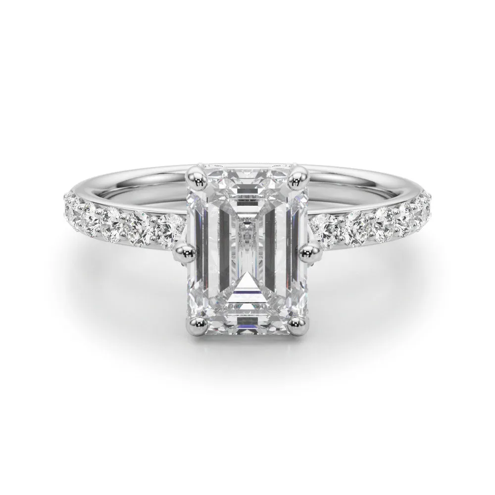 Ladies Sidestone Engagement Ring 51331